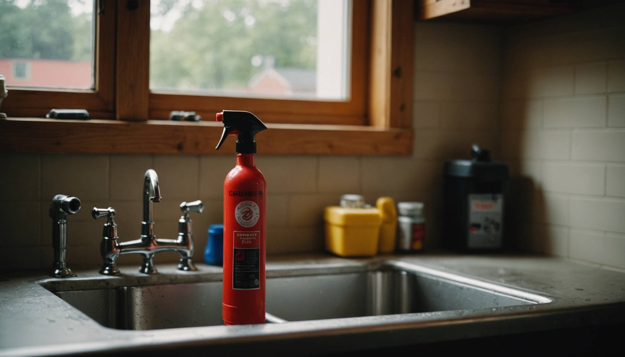 Austin homeowner at kitchen table reviewing three different plumbing estimates side by side
