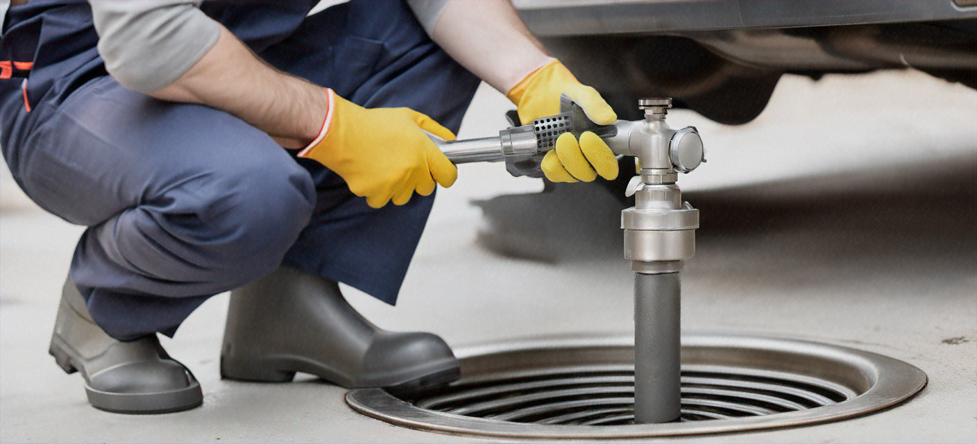 Professional drain cleaning service