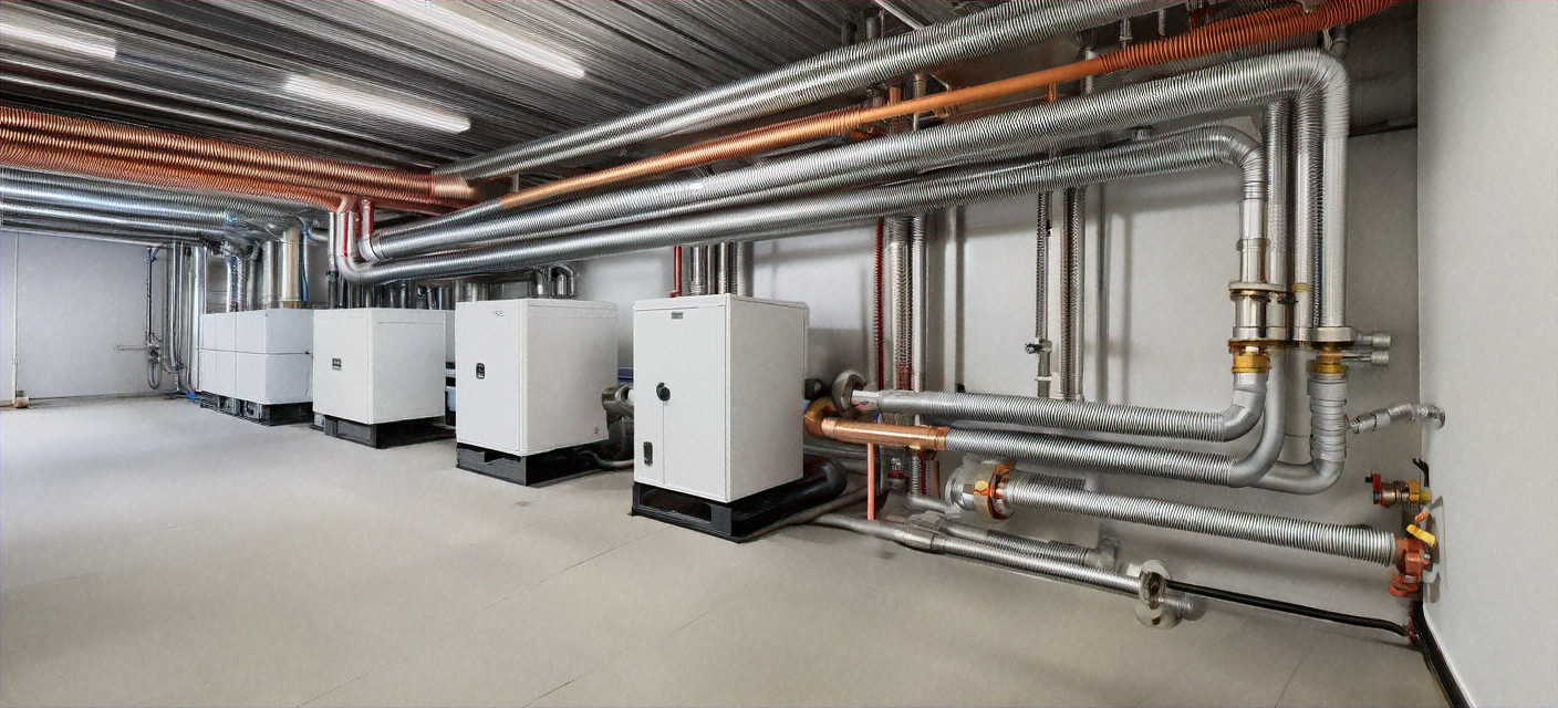 Commercial plumbing installation